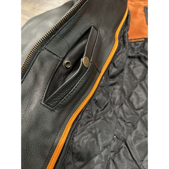 Milwaukee Leather Women’s M Black Motorcycle Jacket Zip-Out Liner Braided Sides - Picture 12 of 16